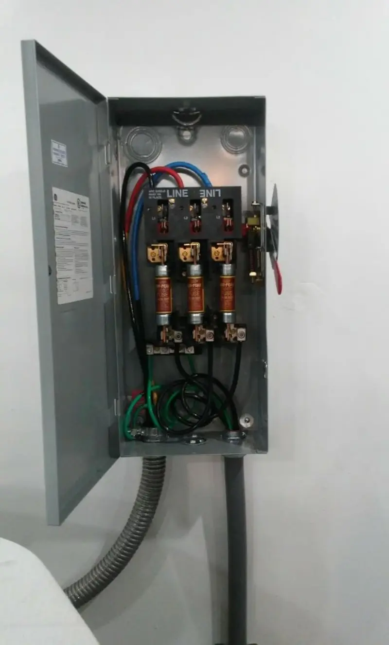 Three-phase disconnect switch installed for Electrical Wiring & Rewiring in Boyertown